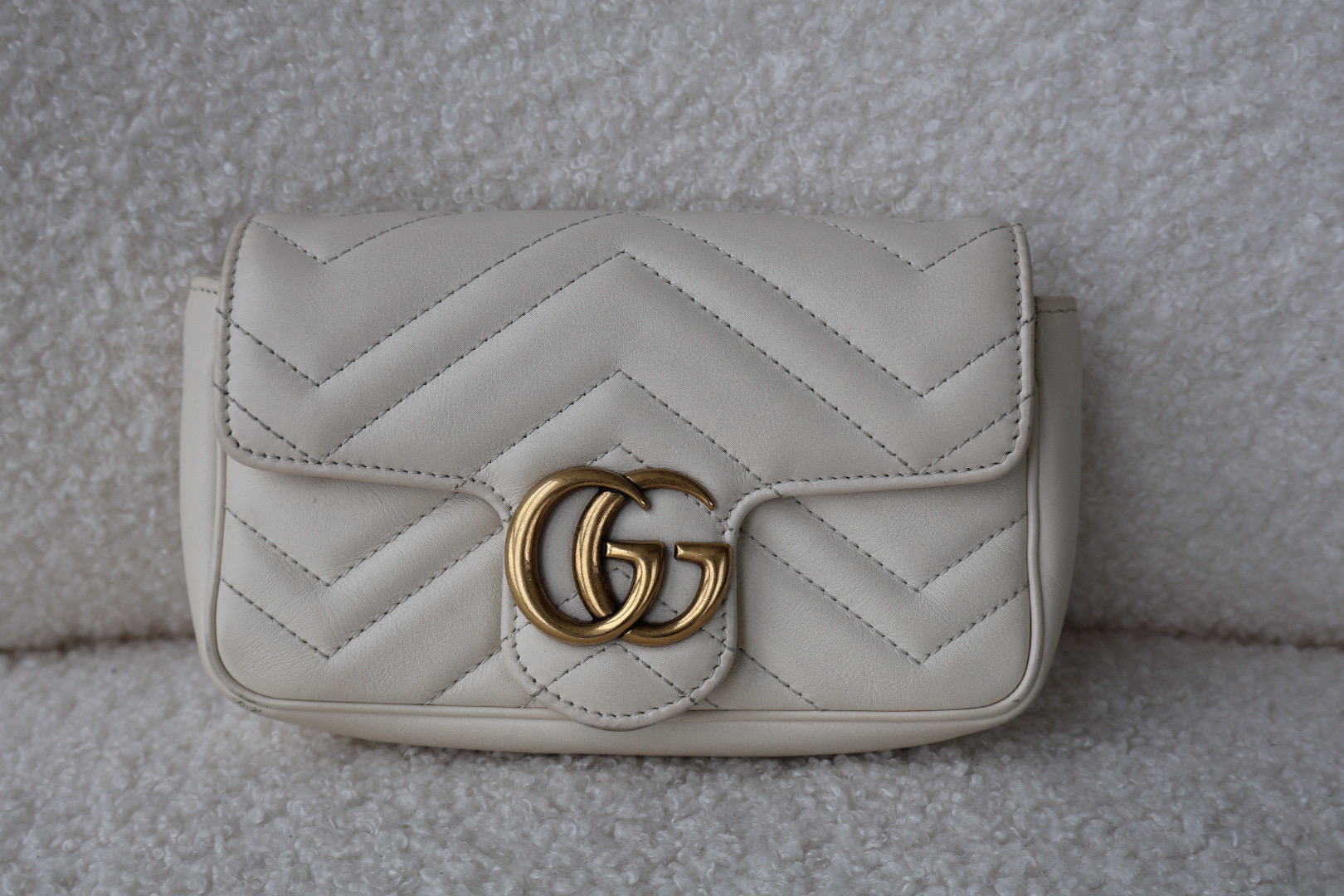 95新 GUCCI/古驰 奢品阁/mini马蒙/白金/