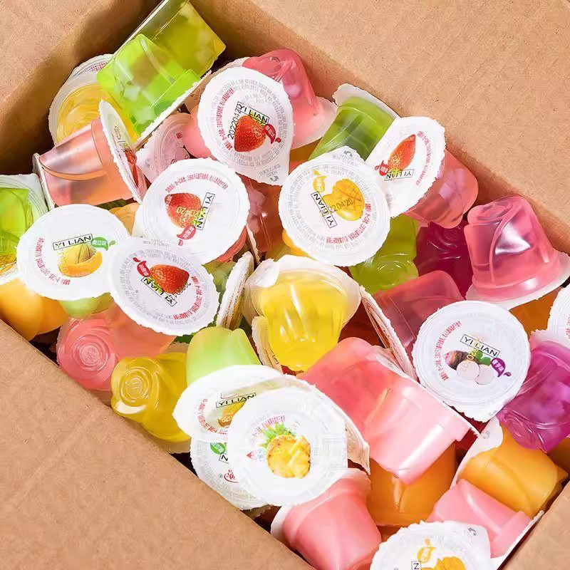 【3·9到手一箱】多口味水果粒混合果肉果冻休闲零食清爽解腻Q弹