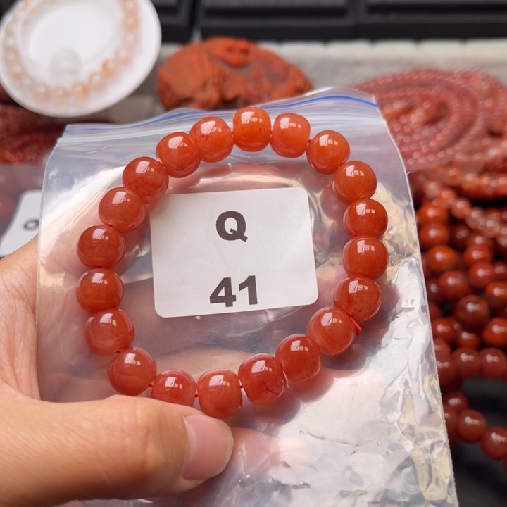 南红玛瑙未镶嵌多样性发货默认微瑕称重10mm