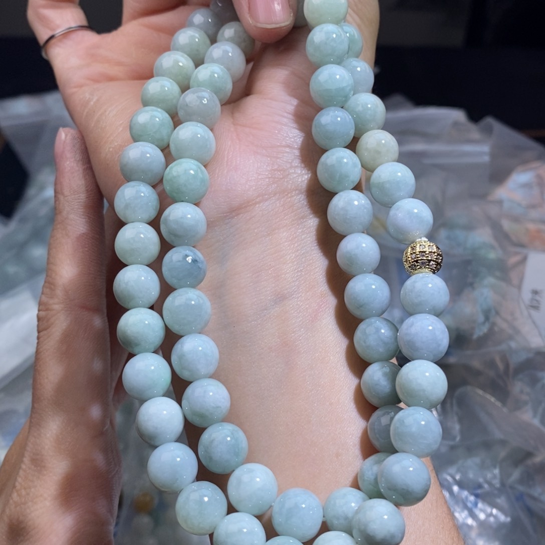 未镶嵌手串翡翠珠链