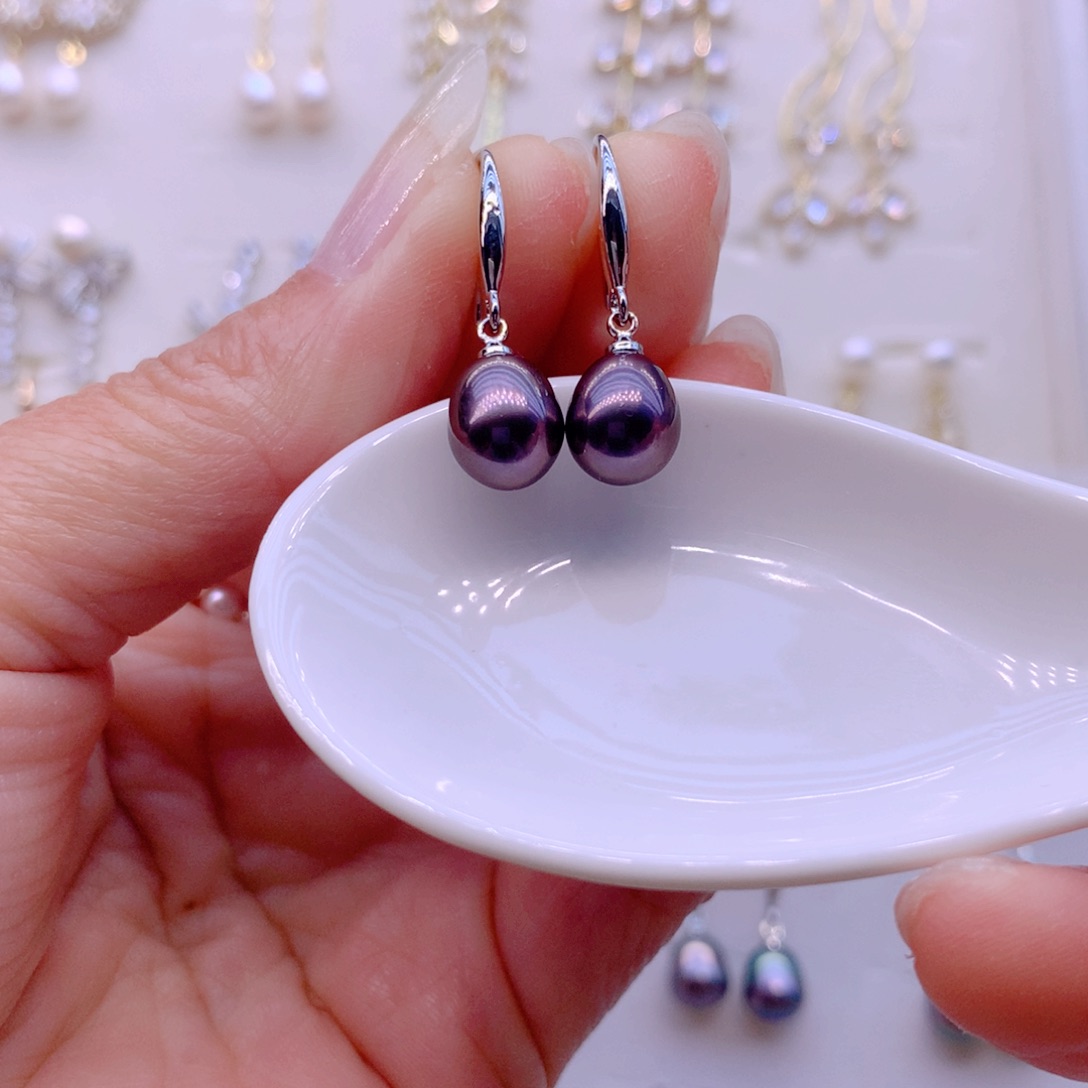 耳饰合金淡水珍珠