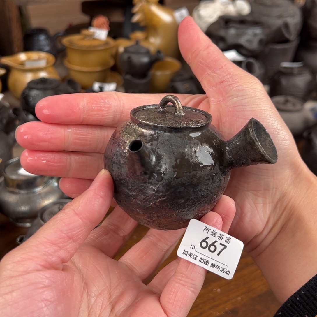 大***间667南蛮纯柴裸烧侧把壶