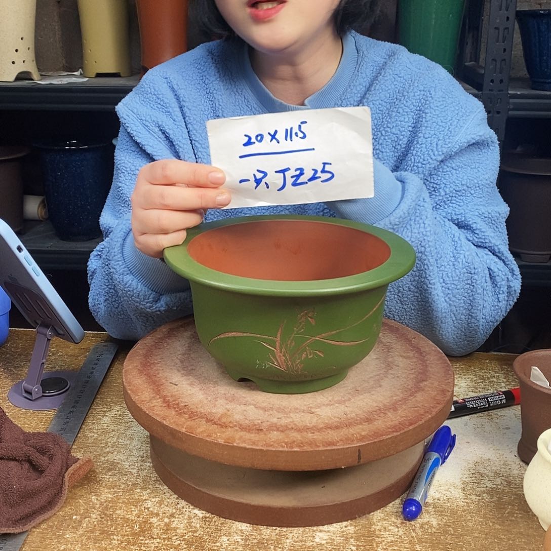 紫砂紫砂花盆一只JZ25