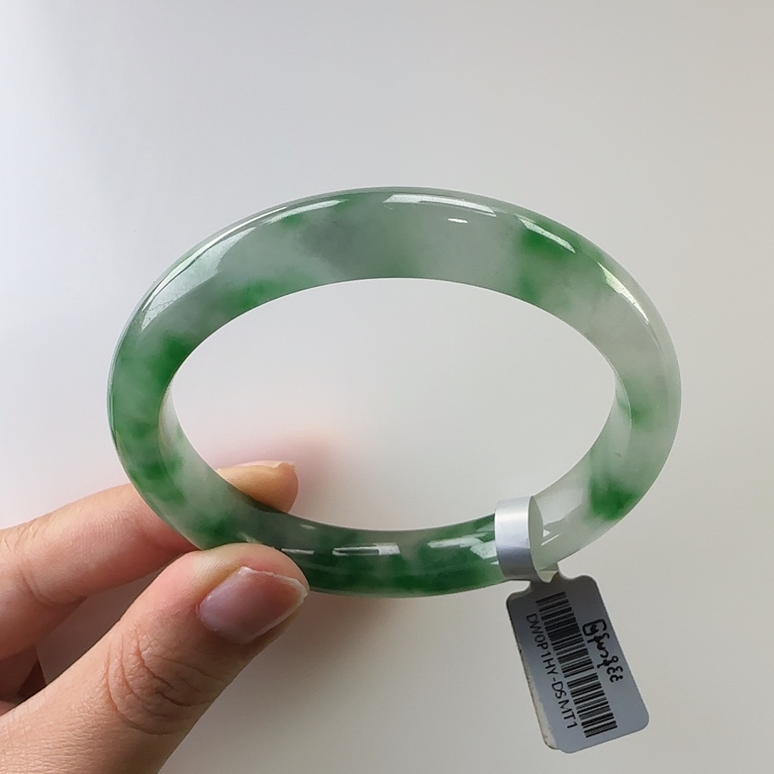 水***女非金属白底辣绿花