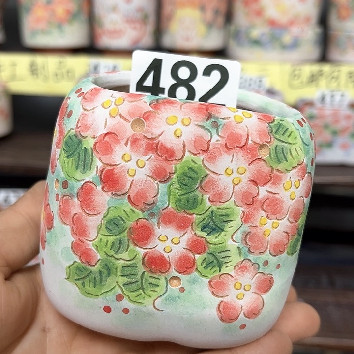 红陶手工制作多肉花盆