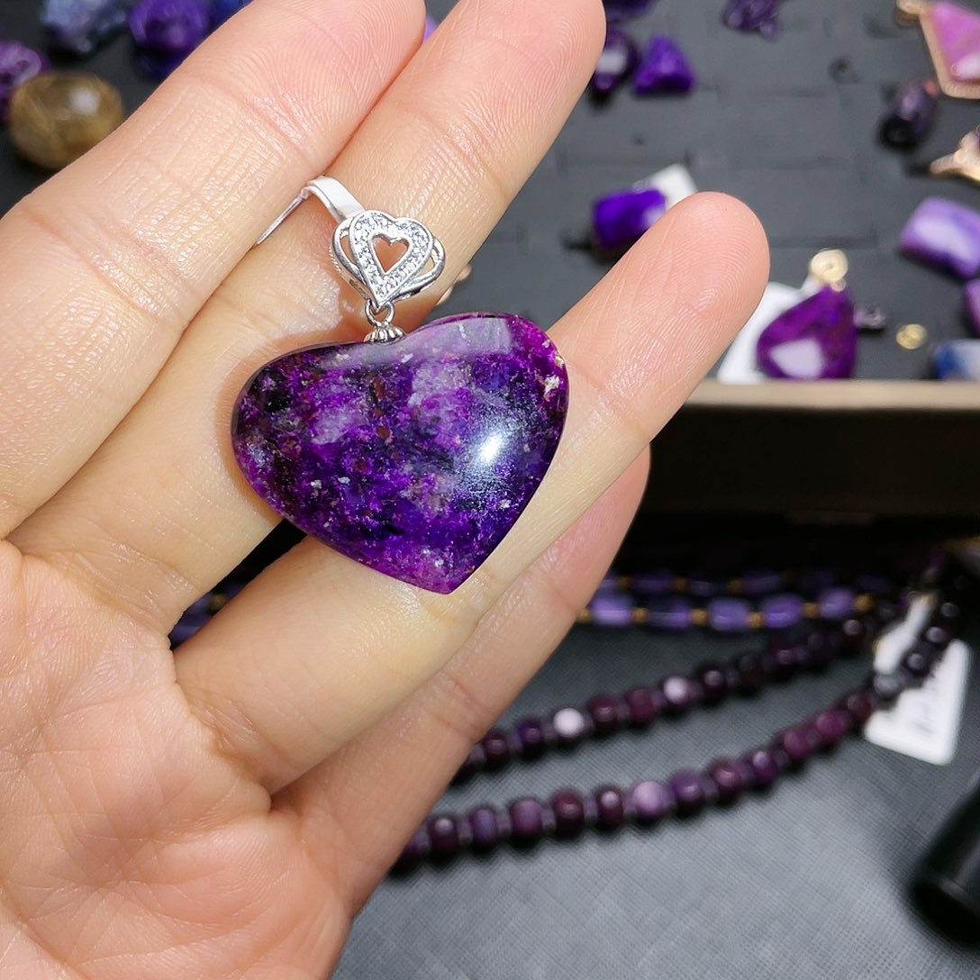 苏纪石（舒俱来）吊坠银S925镶嵌