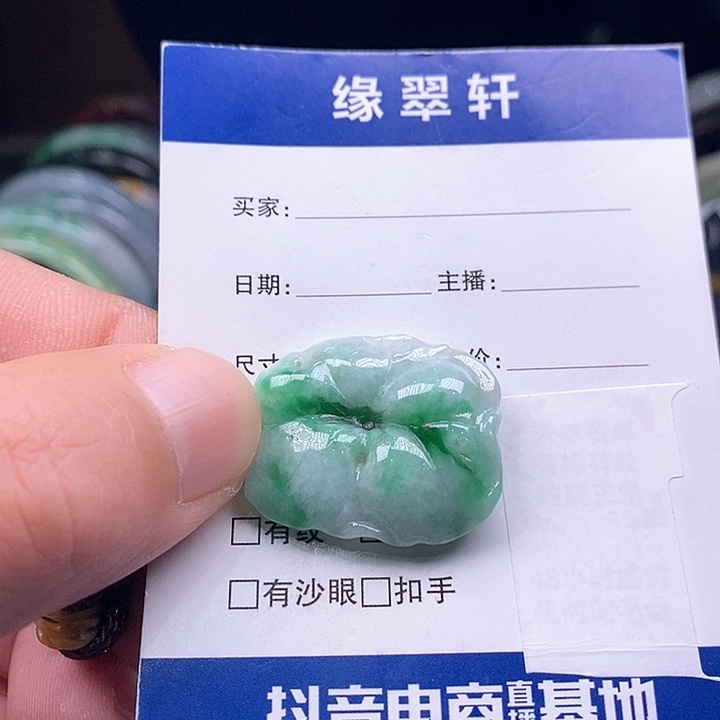 翡翠颈饰未镶嵌吊坠