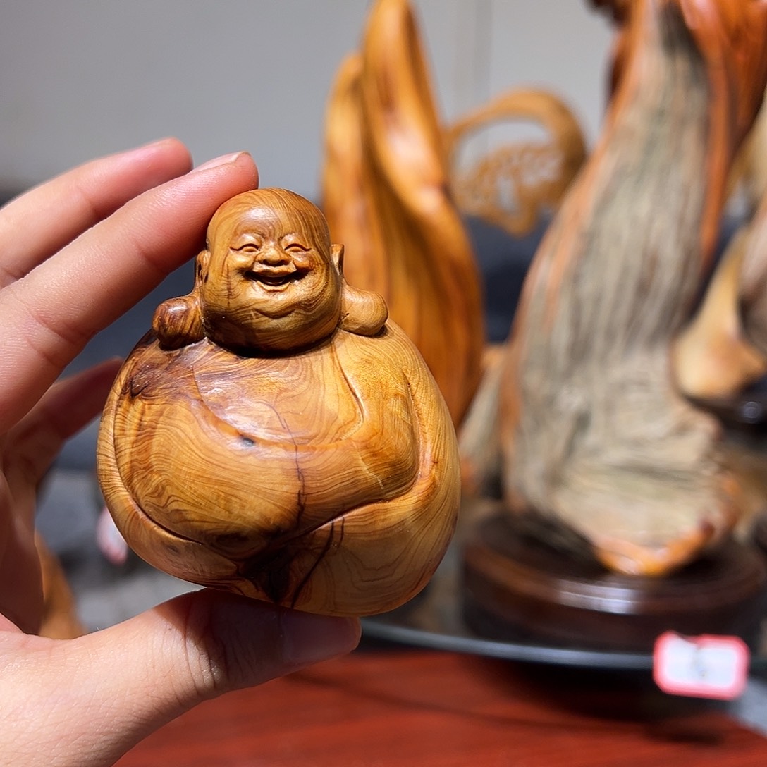 柏木崖柏木手把件摆件
