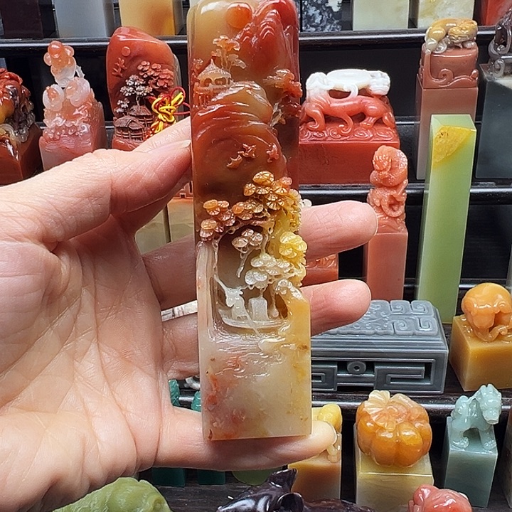印石寿山石寿山石手工雕刻