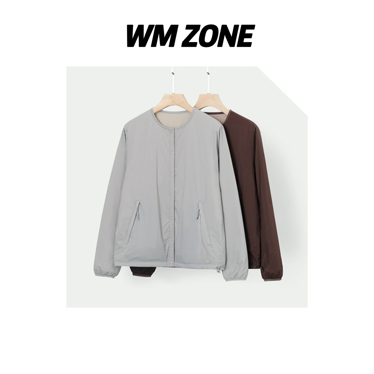 WM  4152 25-283  休闲轻薄圆领双面穿棉服