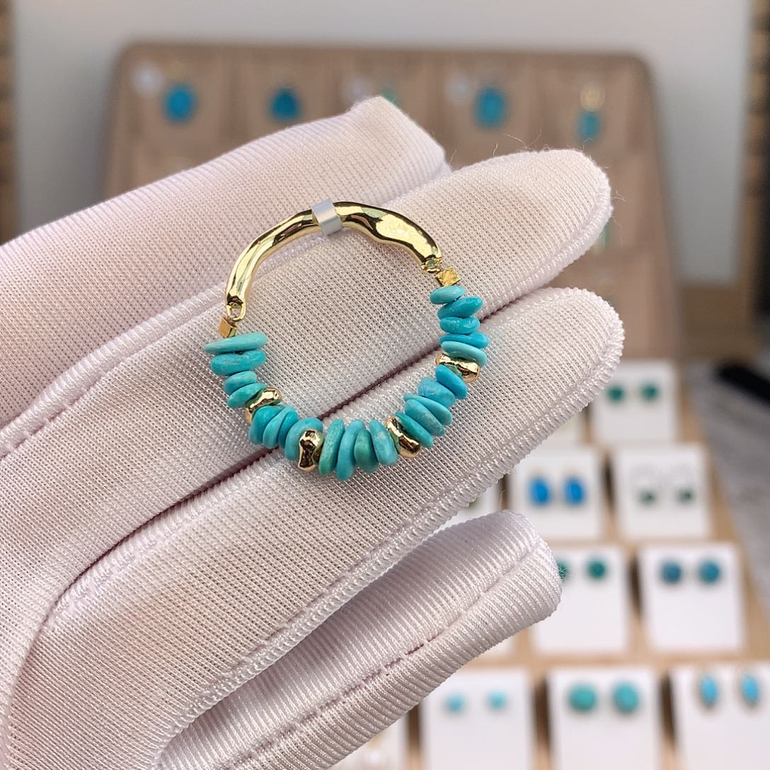 绿松石未镶嵌戒指