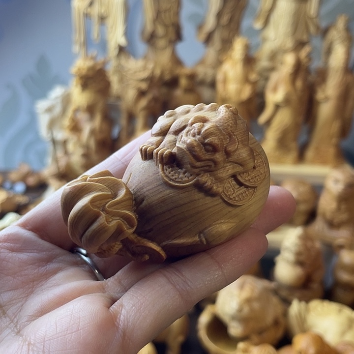 柏木（崖柏）貔貅钱袋子