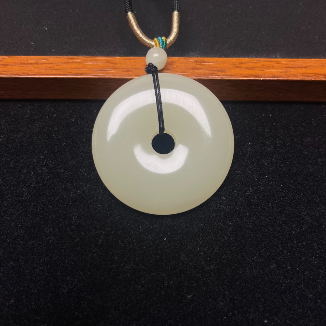 陈阳甄选 新疆黄口大气平安扣手工艺挂件