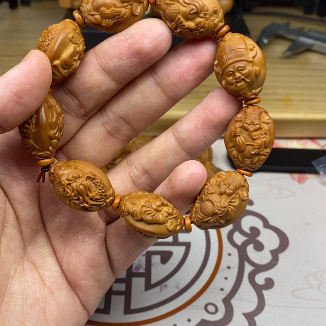 橄榄核手串/手链橄榄核雕刻工艺宇