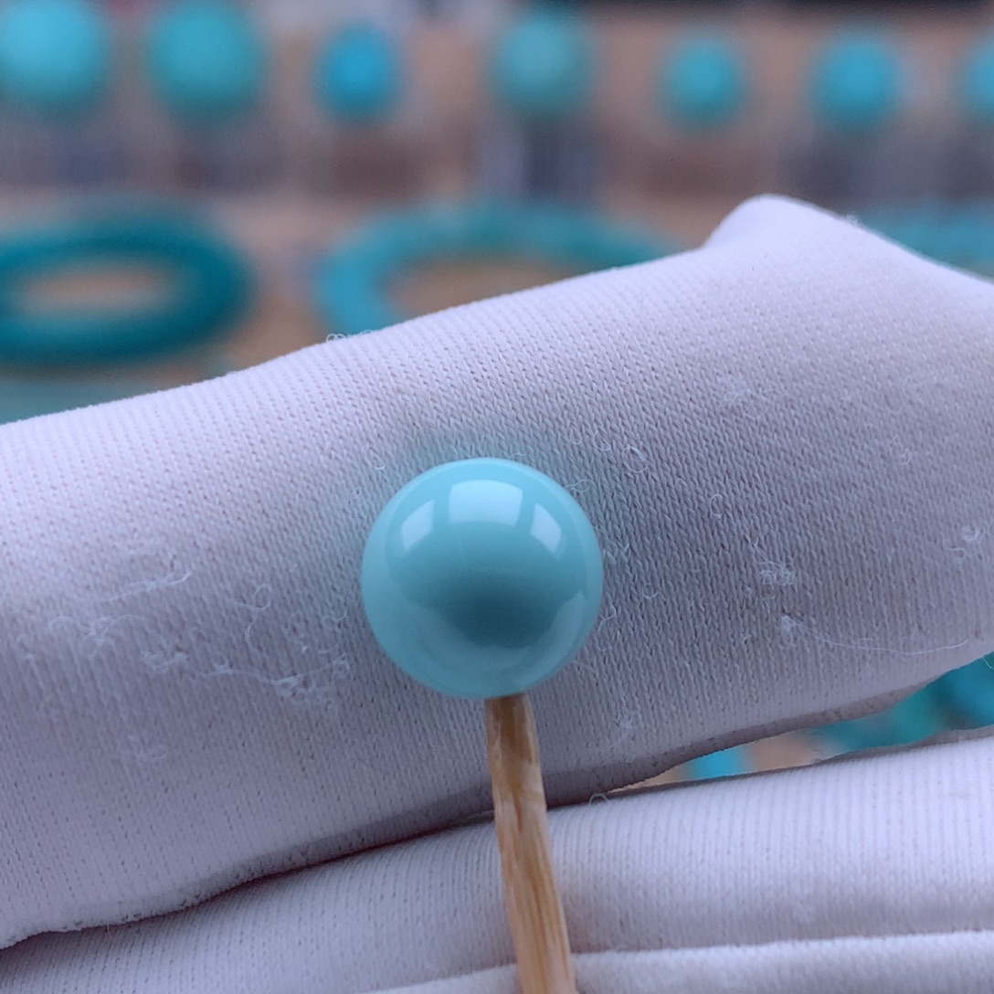 绿松石未镶嵌珠宝奇石8.2mm