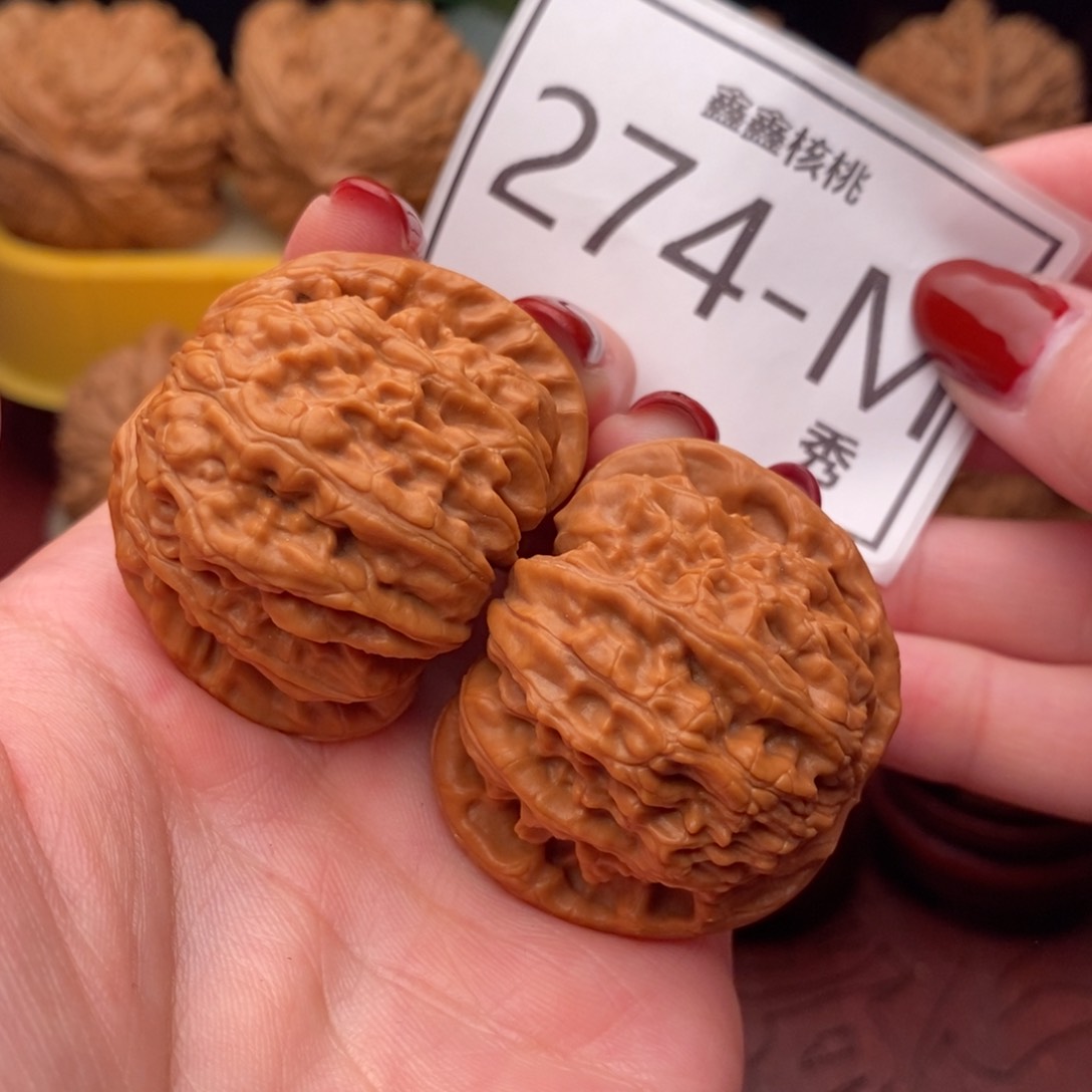 文玩核桃把件白狮40