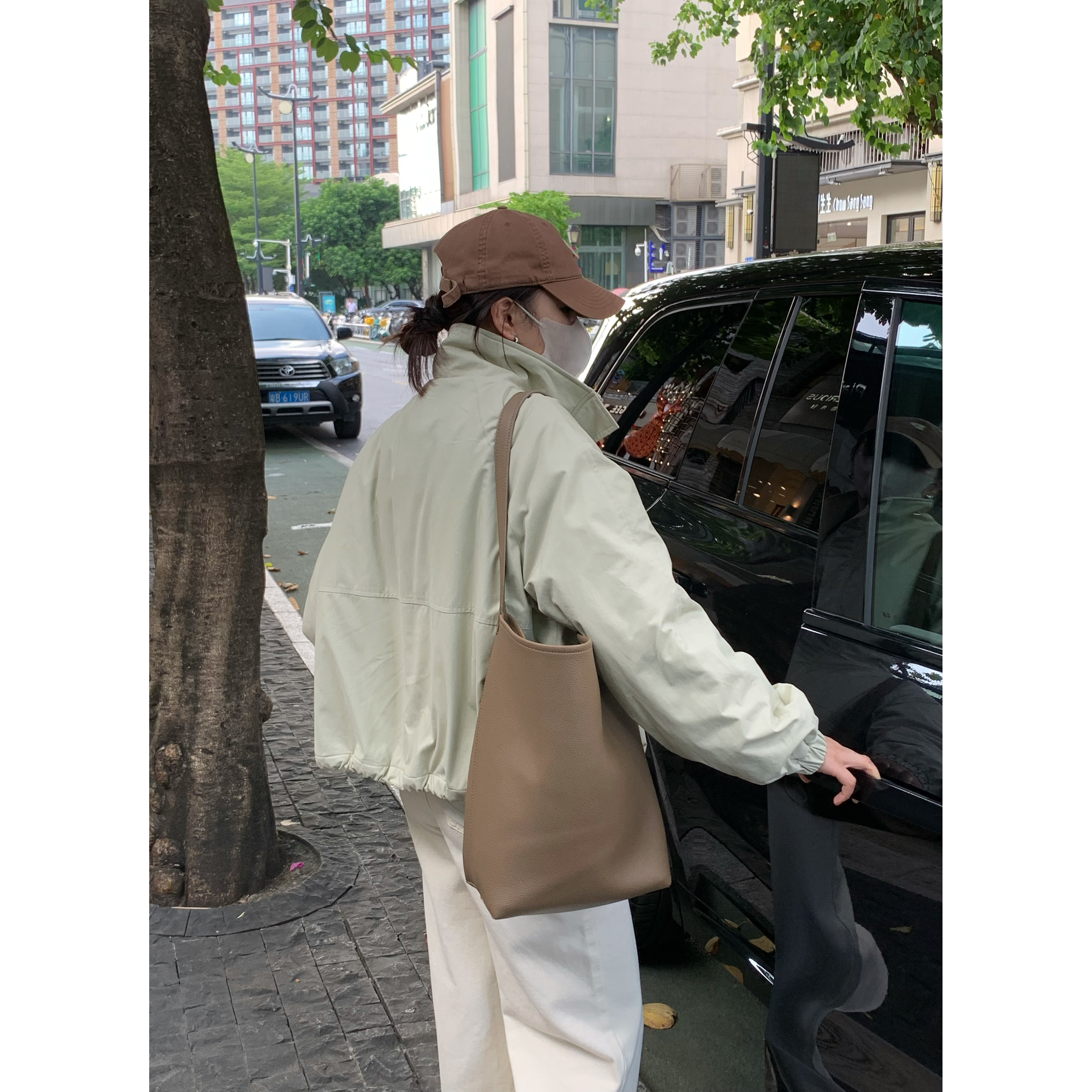 秋冬韩版宽松百搭简约风格立领棉服外套时尚休闲棉衣夹克潮流