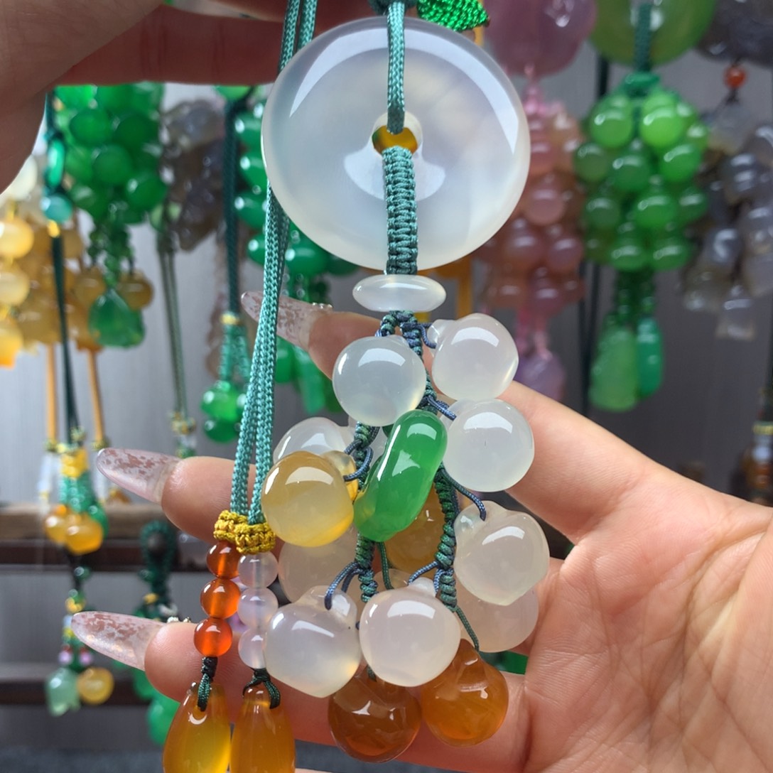 玛瑙/玉髓车挂未镶嵌