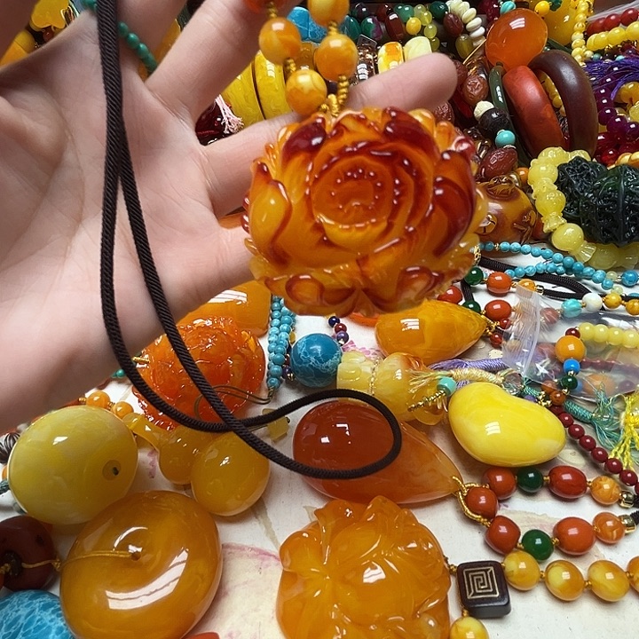 树脂制品2520俏色花开富贵