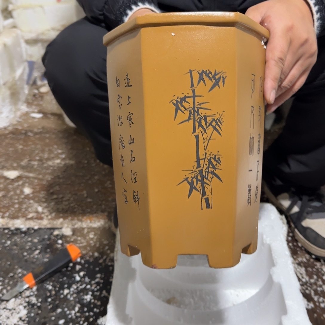 花盆紫砂口径15.25口径