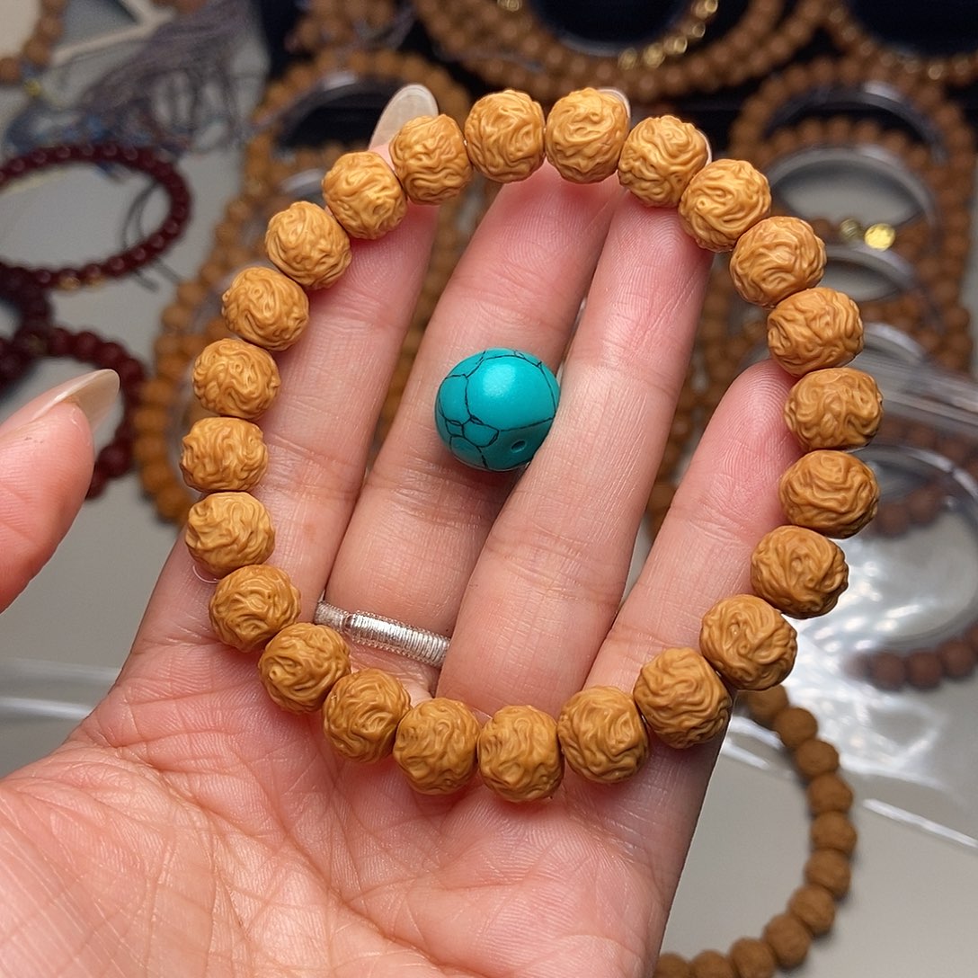 ****街猴头核桃手串全品游龙尺寸10左右