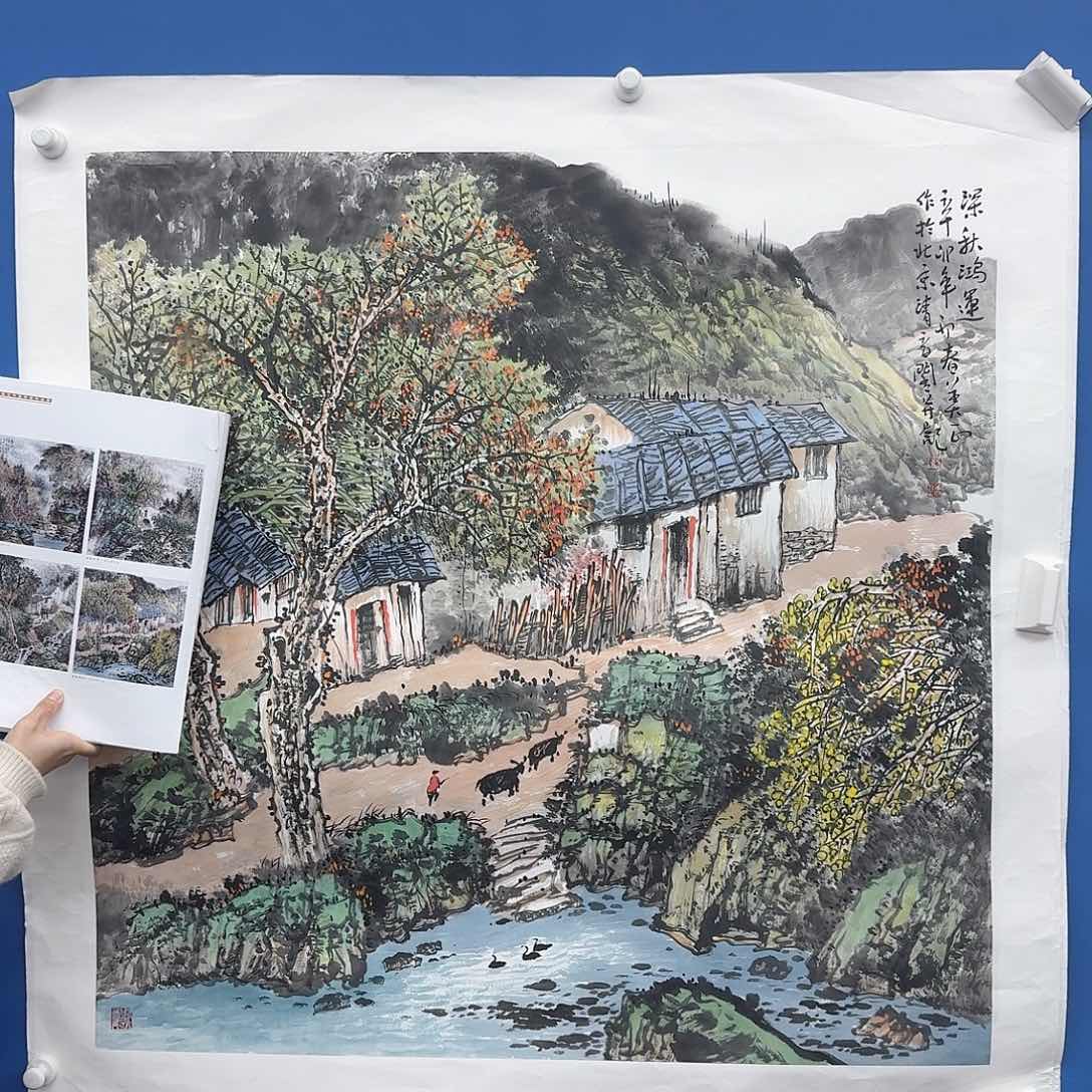 国画多次参加国内外大型