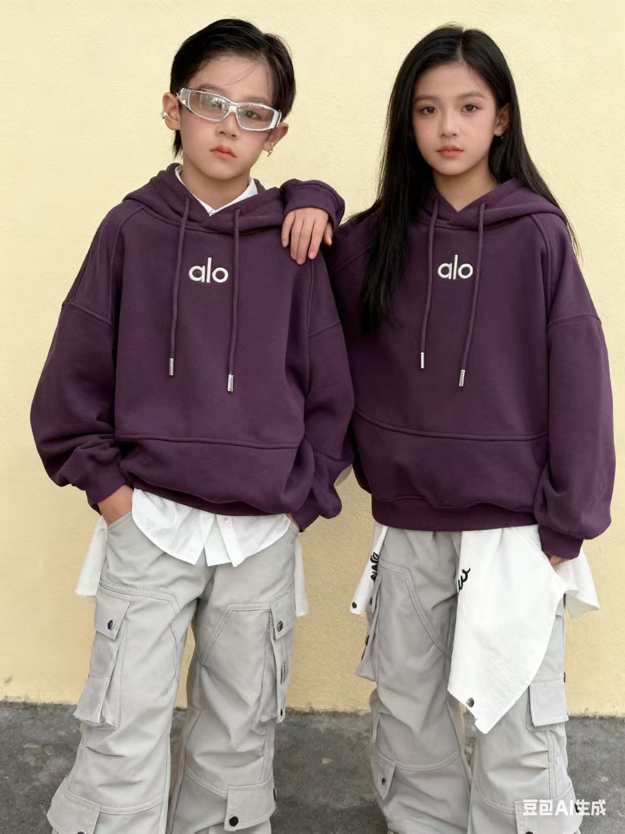 DN潮童原创设计冬季加绒休闲卫衣880015