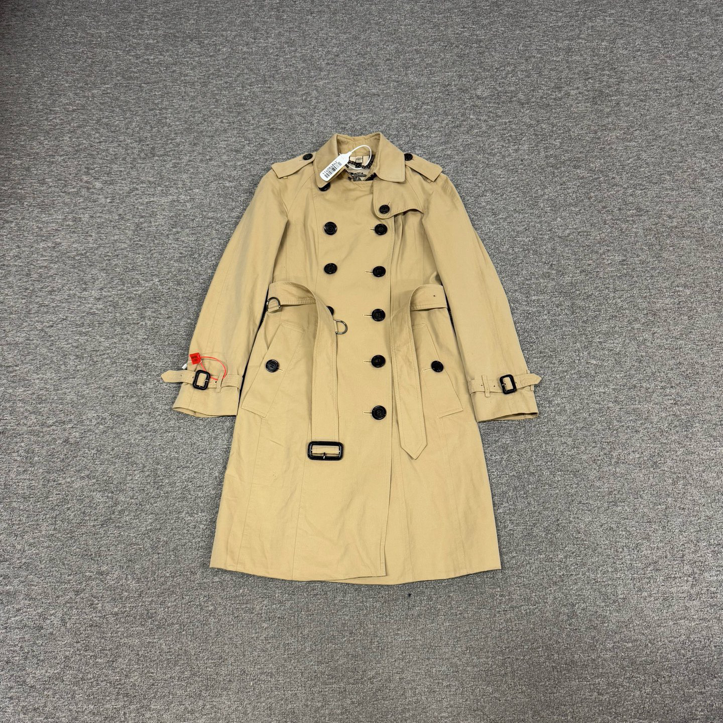 99新 AMIPARIS Burberry巴宝莉经典款内里格纹风衣双排扣99新 UK4