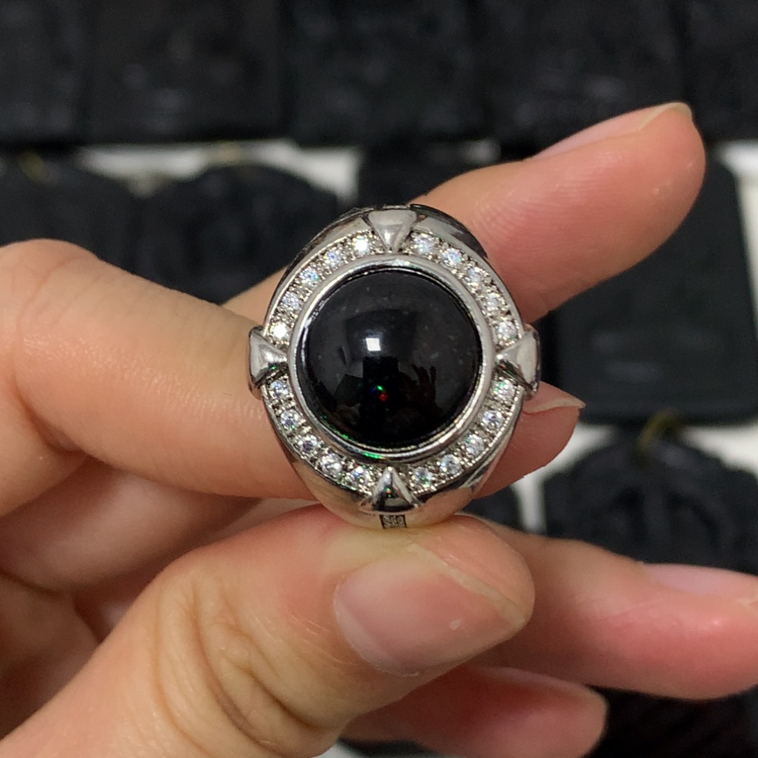 翡翠未镶嵌颈饰天然缅甸a货钢琴黑挂件