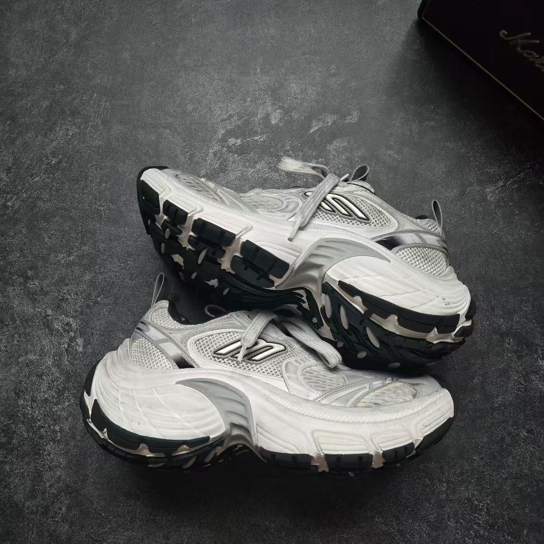 99新 Balenciaga/巴黎世家 37码 10XL 白灰 鞋
