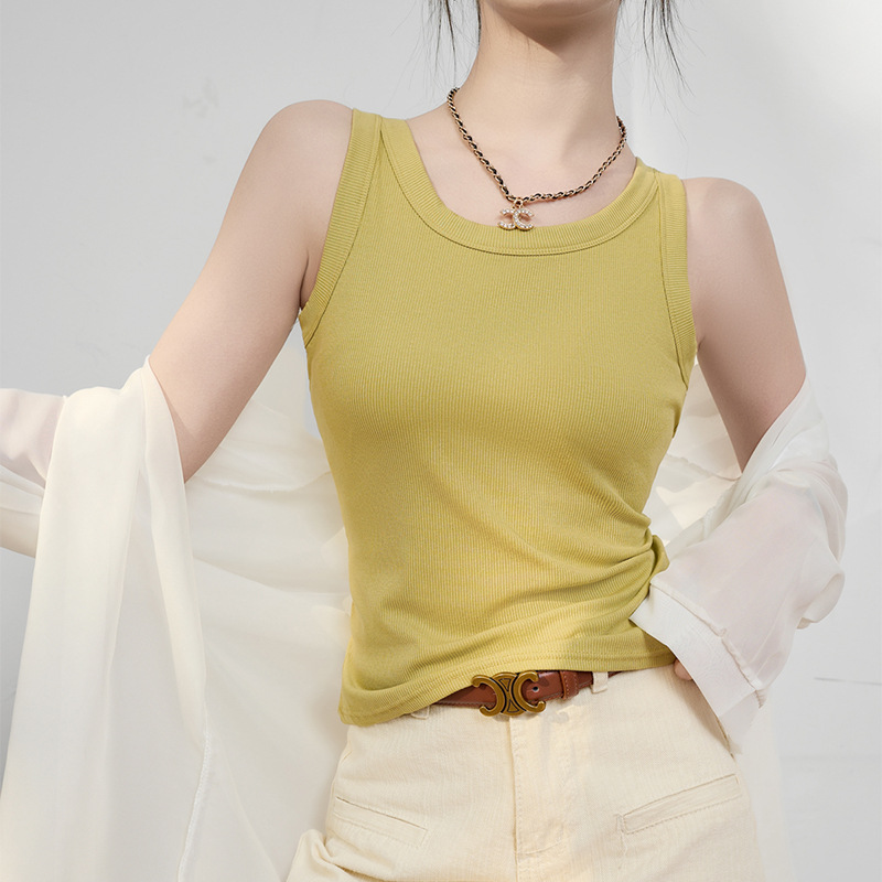 夏季修身显瘦外穿韩版百搭防走光无袖内搭打底吊带背心女65