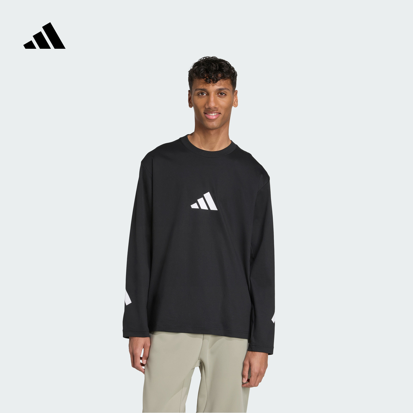 阿迪达斯官方 ADIDAS ZNE系列黑标制服凉感长袖T恤 KE4902