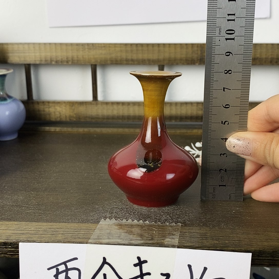 摆件景德镇高温陶瓷小花瓶