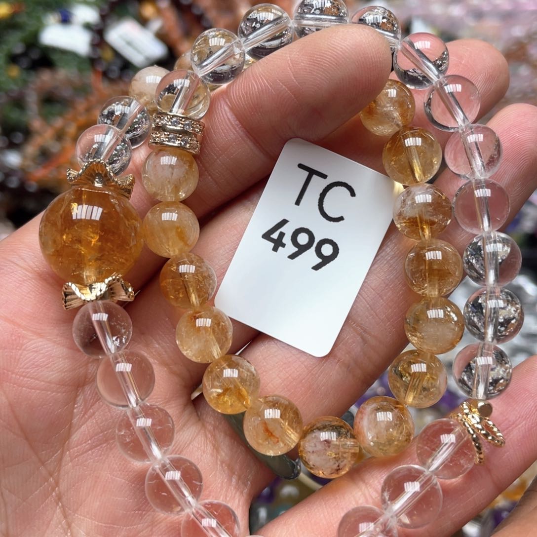 水晶手串未镶嵌多样性