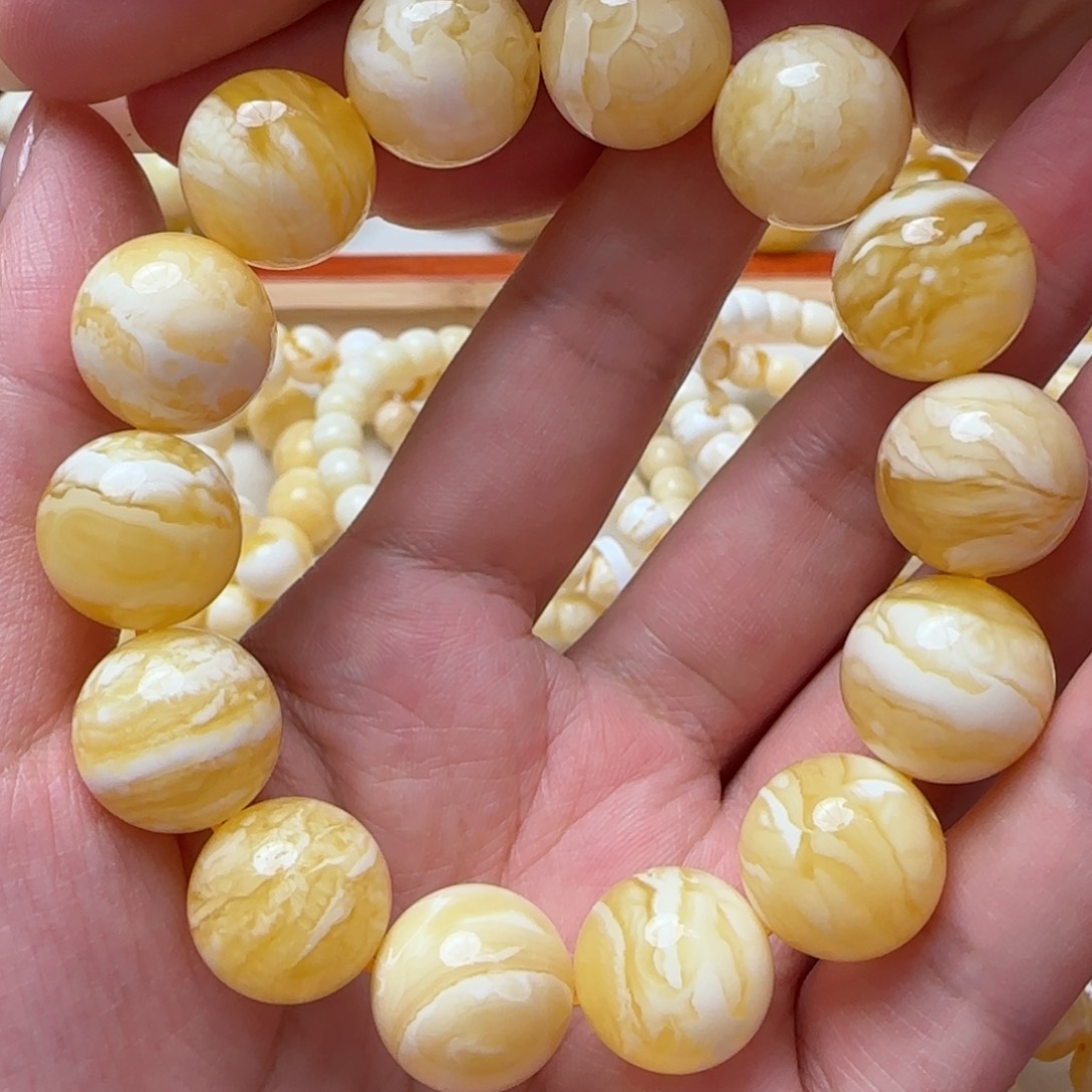 琥珀手链未镶嵌蜜蜡