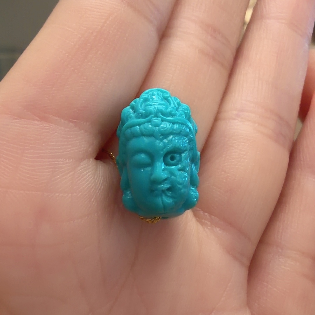 绿松石未镶嵌颈饰