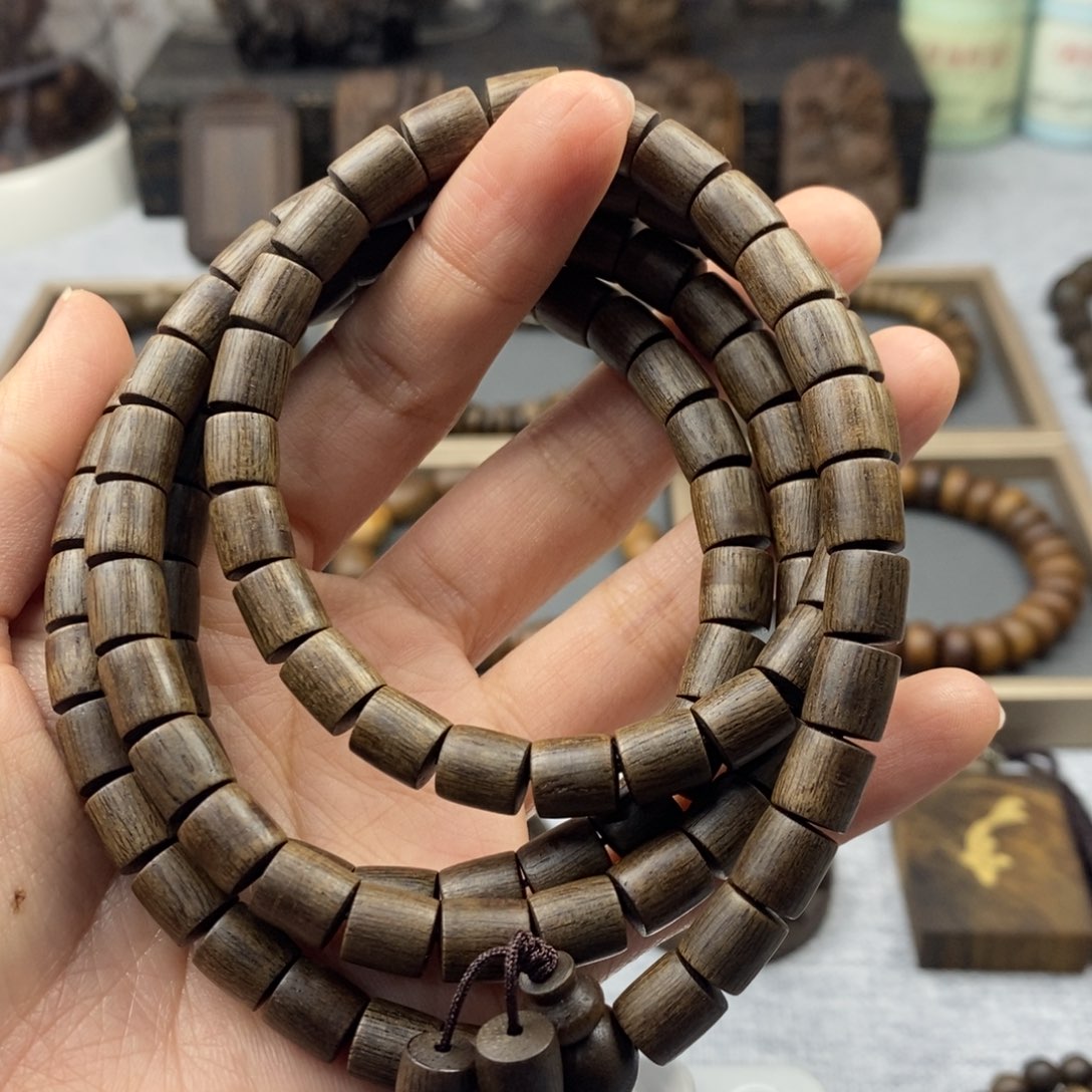 沉香手串?***籍越南芽庄白棋