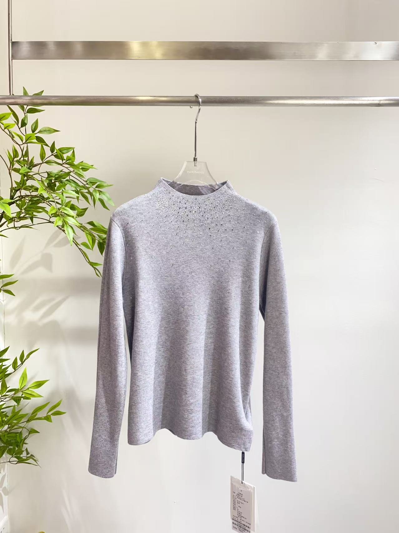 【远】高领针织保暖修身女内搭女士长袖洋气绒衫6617