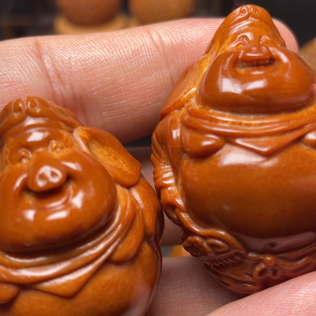 橄榄核手串/手链八戒手球一对3.5左右