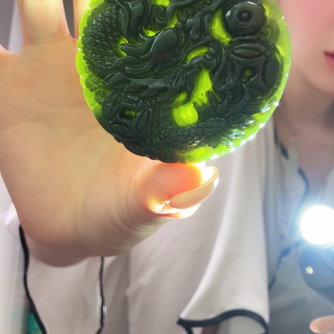 和田玉龙珠 不退换未镶嵌