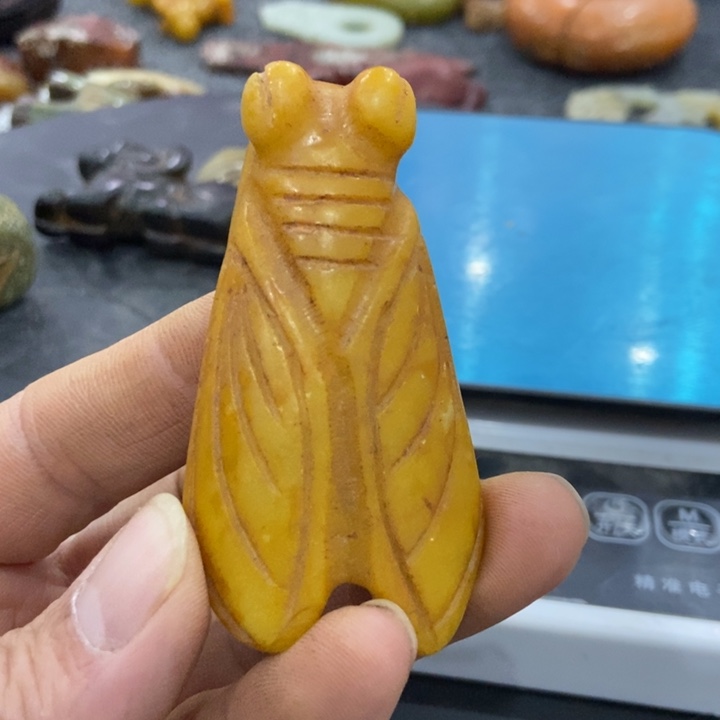 白玉菩提吊坠摆件