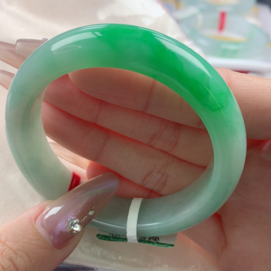 未镶嵌手镯翡翠缅甸天然翡翠A货51.5