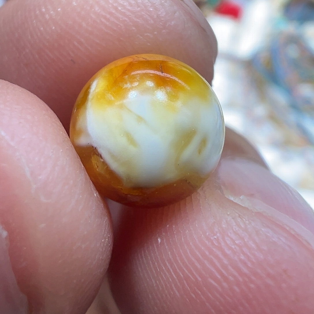 琥珀未镶嵌颈饰尺寸8.9