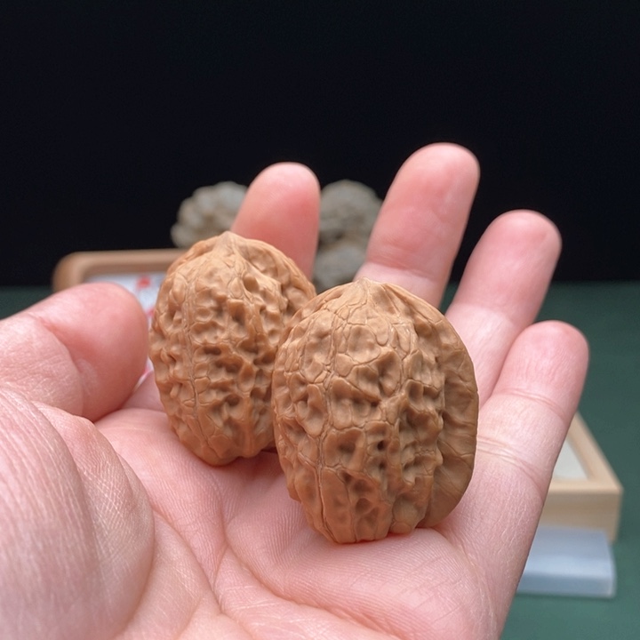 文玩核桃把件33尺全品平谷霸王