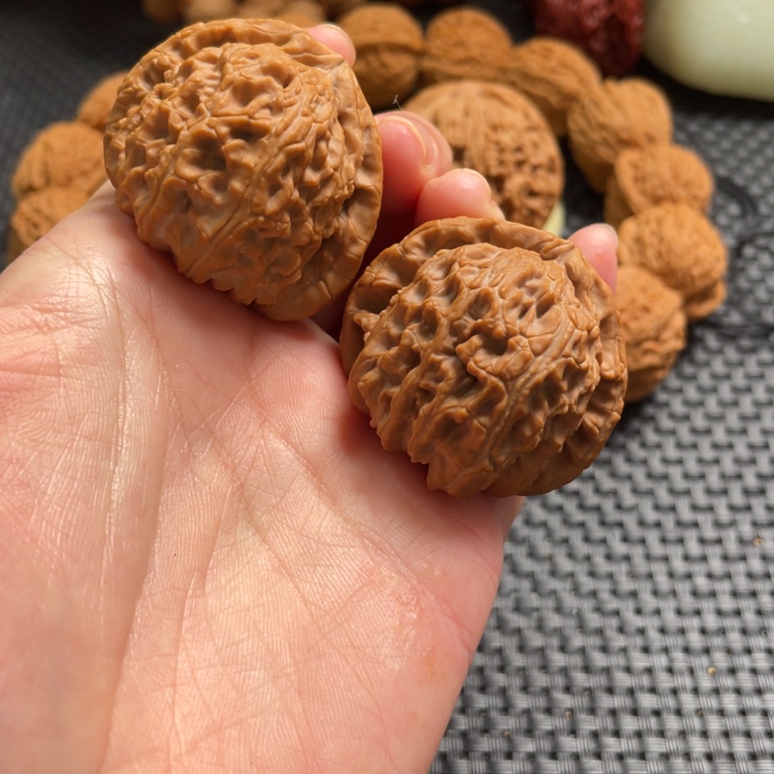 吊坠文玩核桃白狮子42全品有色差