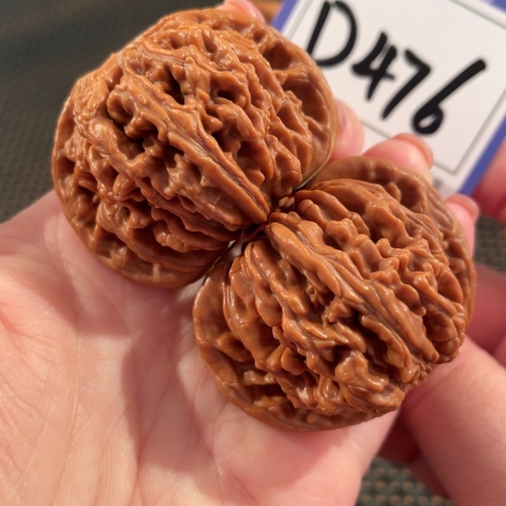 文玩核桃把件D476四座楼43