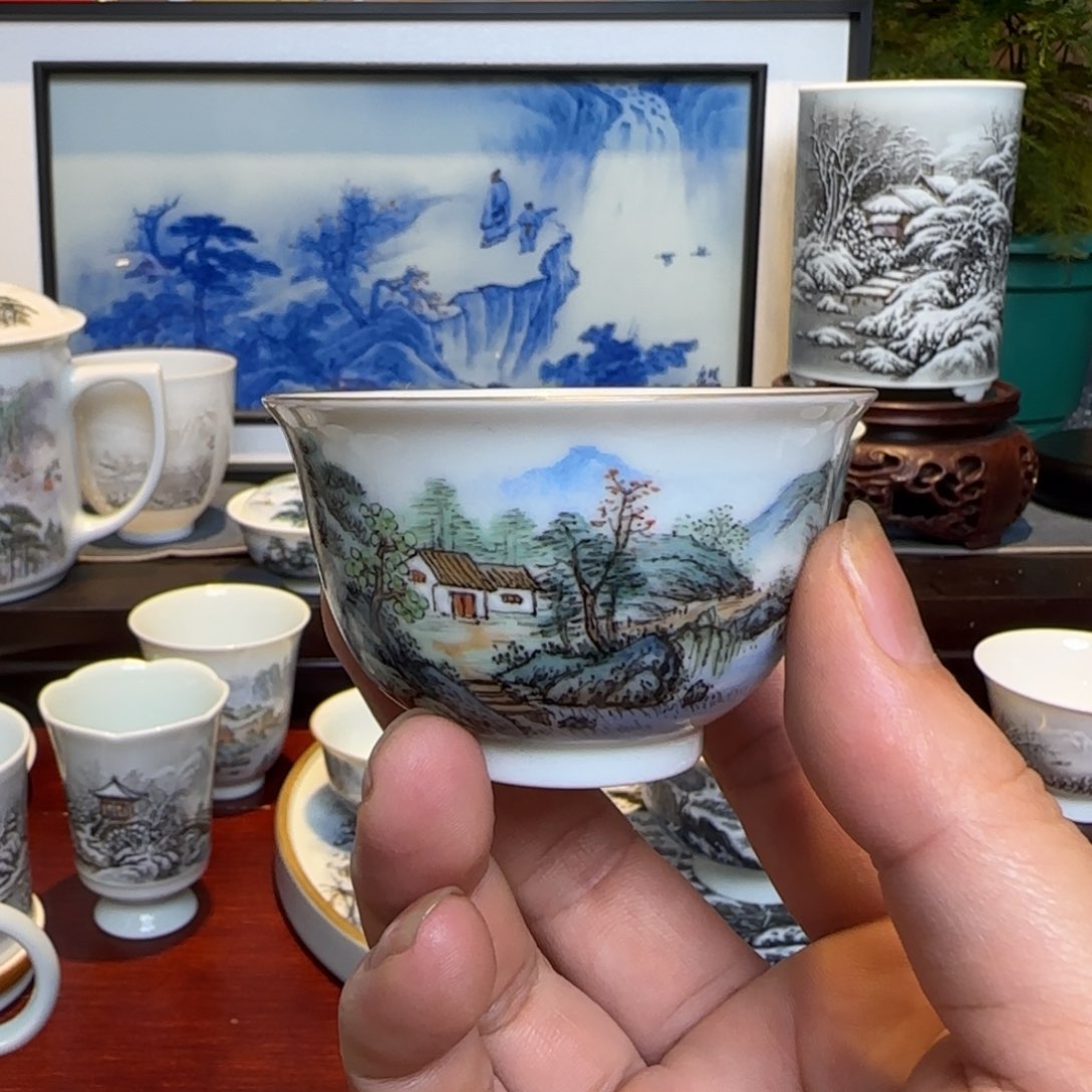 用****2青绿山水手工手绘