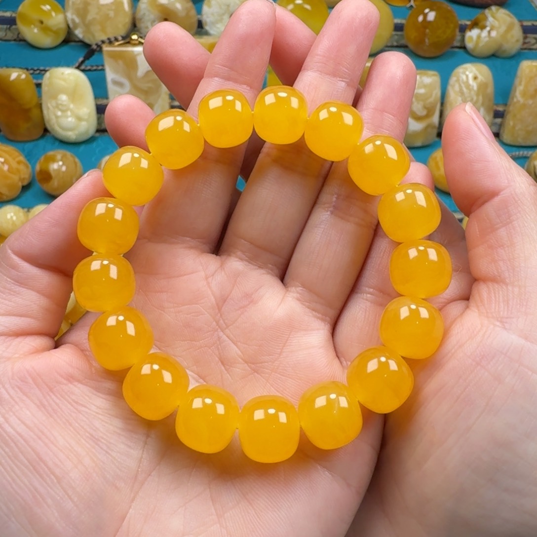 琥珀手链未镶嵌蜜蜡