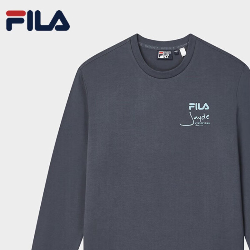 斐乐官方男子套头卫衣2024秋新款帆船长袖-F11M438203F