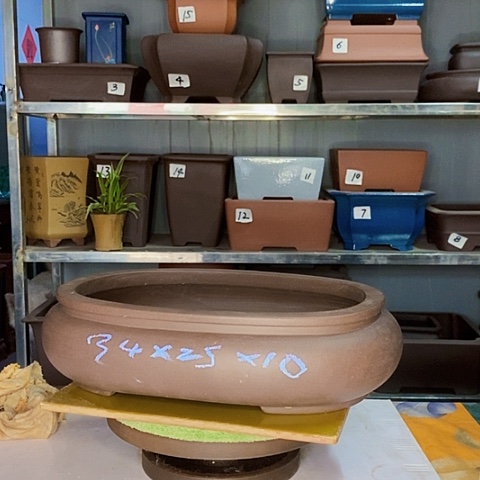 红陶宜兴紫砂花盆